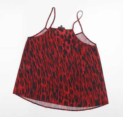 Womens UK Size 10 Warehouse Red Camisole Tank