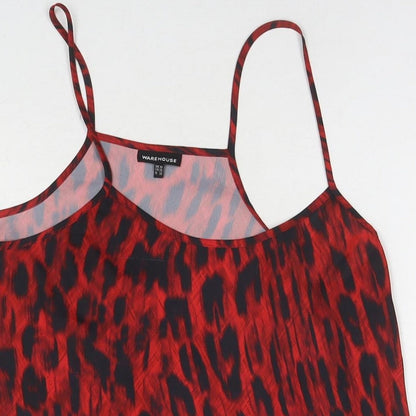 Womens UK Size 10 Warehouse Red Camisole Tank