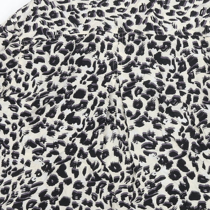 Velvet Heart Womens Multicoloured Animal Print Viscose Basic Button-Up Size S Collared - Leopard Print