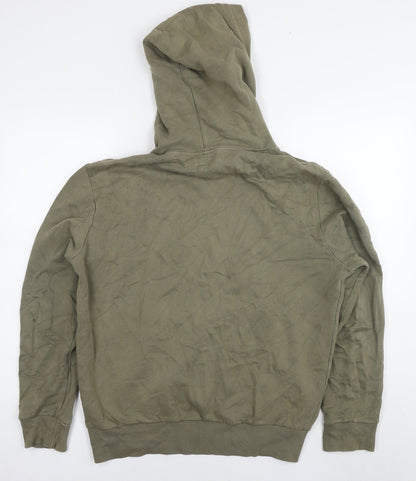 Next Womens Green Cotton Pullover Hoodie Size M Pullover