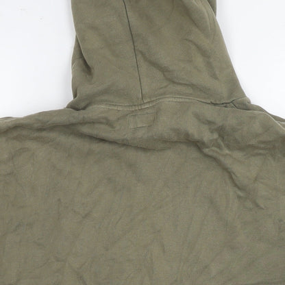 Next Womens Green Cotton Pullover Hoodie Size M Pullover