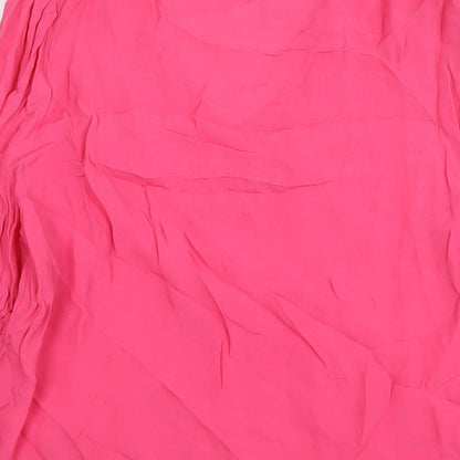 Womens UK Size 14 JD Williams Pink Tunic Blouse