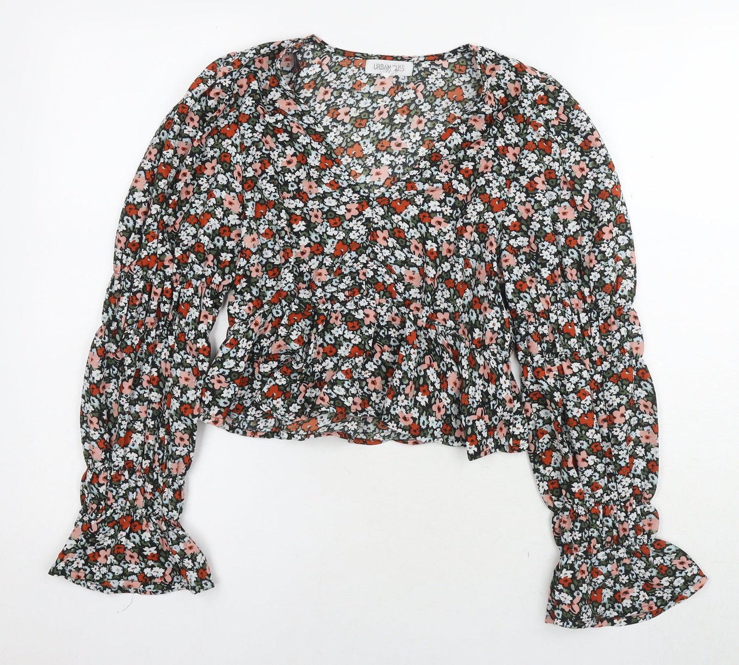 Womens UK Size 10 Urban Bliss Multicoloured Basic Blouse