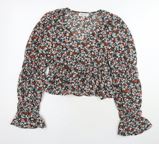 Womens UK Size 10 Urban Bliss Multicoloured Basic Blouse