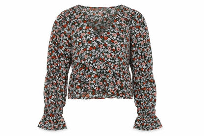 Womens UK Size 10 Urban Bliss Multicoloured Basic Blouse