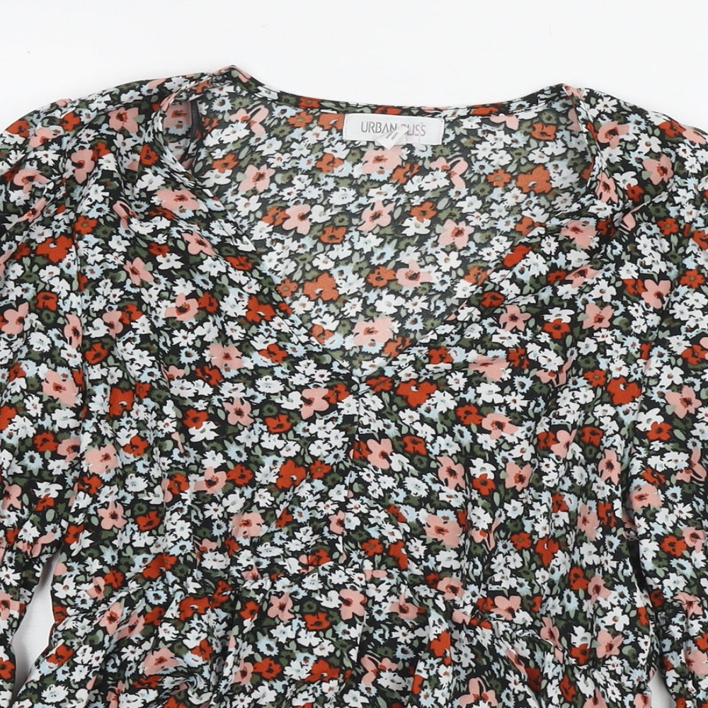 Womens UK Size 10 Urban Bliss Multicoloured Basic Blouse