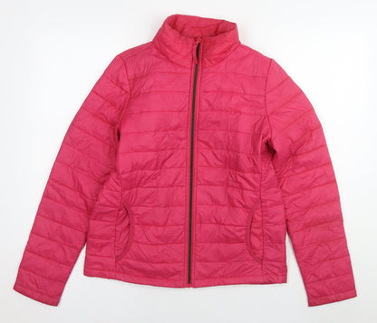 Jones Womens Pink Jacket Size 12 Zip