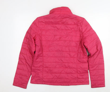 Jones Womens Pink Jacket Size 12 Zip