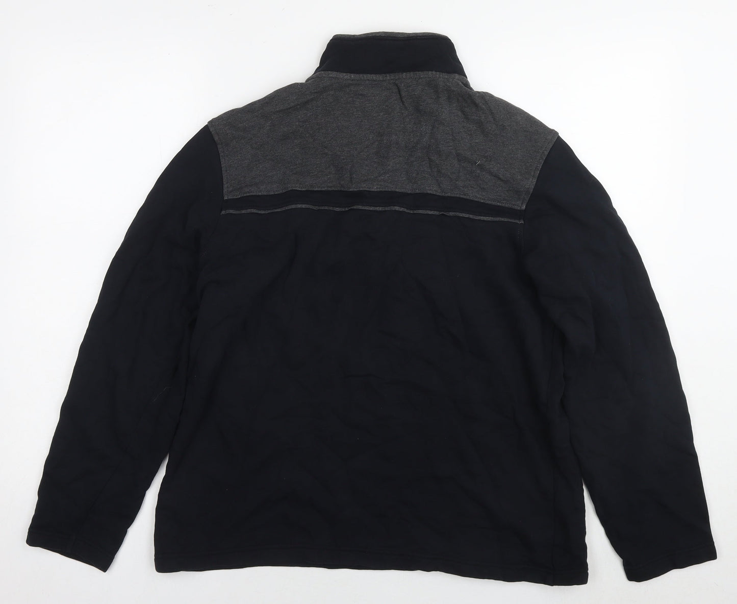 Mens UK Size M Blue Harbour Black Full Zip Sweatshirt