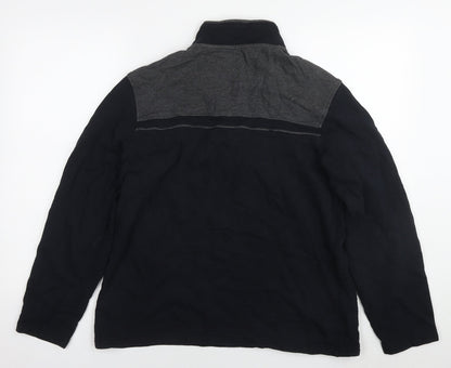Mens UK Size M Blue Harbour Black Full Zip Sweatshirt