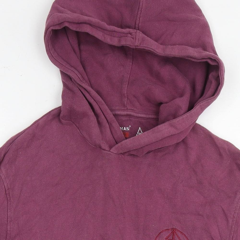 Topman Mens Purple Cotton Pullover Hoodie Size M