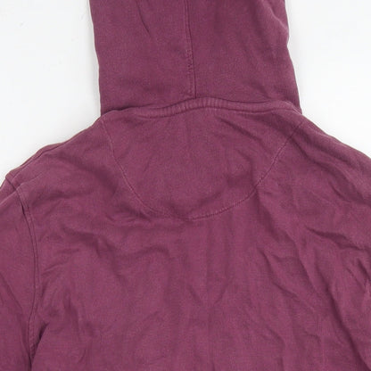 Topman Mens Purple Cotton Pullover Hoodie Size M