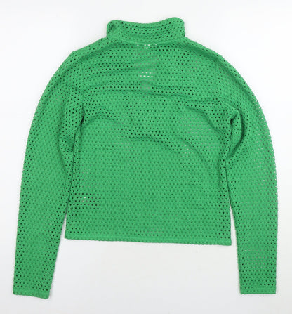 Womens UK Size S H&M Green Pullover Jumper