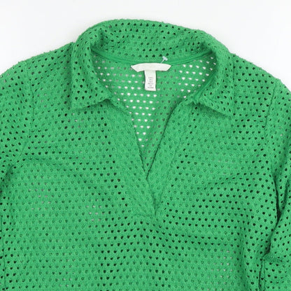 Womens UK Size S H&M Green Pullover Jumper