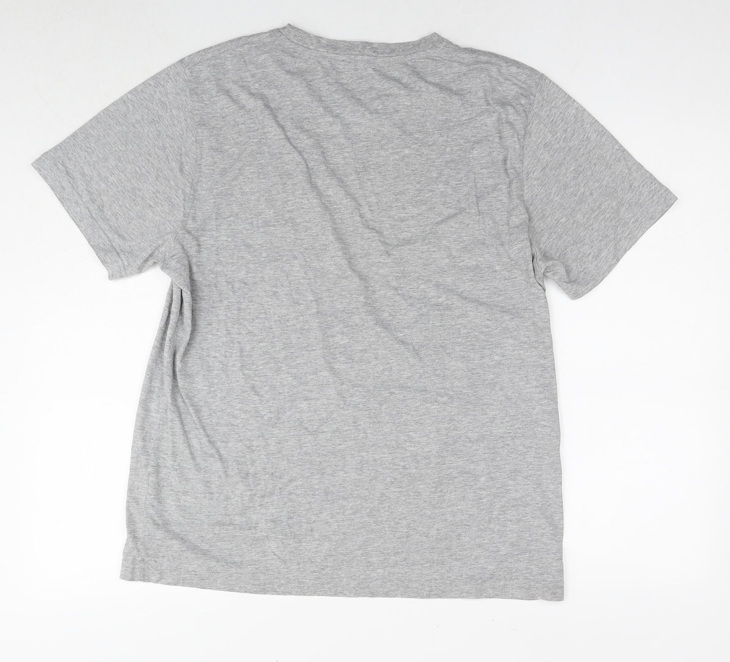 UrbanSpirit Mens Grey Cotton T-Shirt Size L Round Neck - South Bay