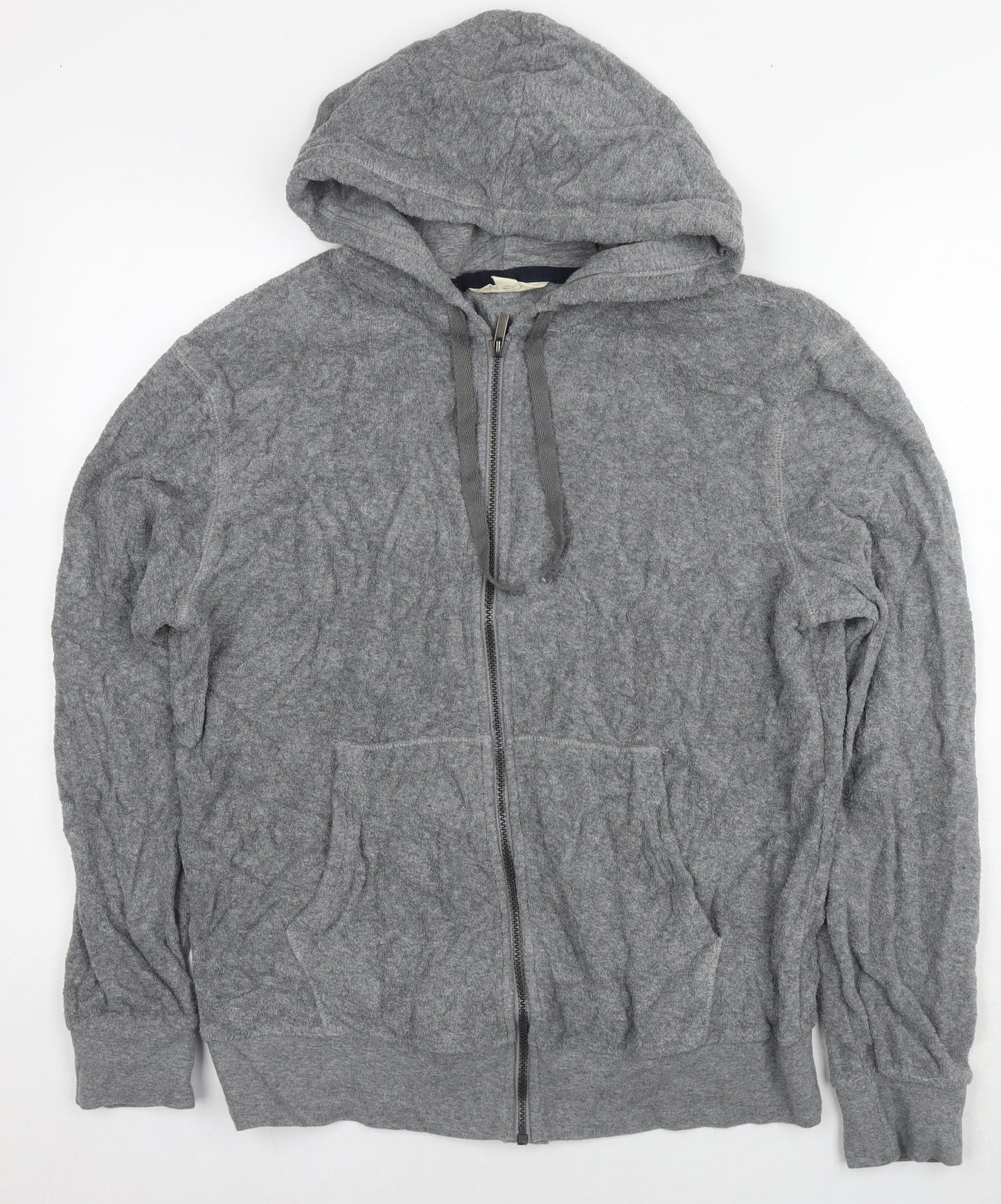 Mens UK Size S Marks and Spencer Grey Full Zip Hoodie