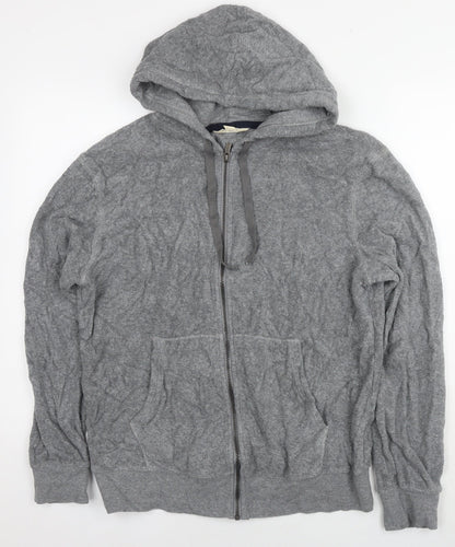Mens UK Size S Marks and Spencer Grey Full Zip Hoodie