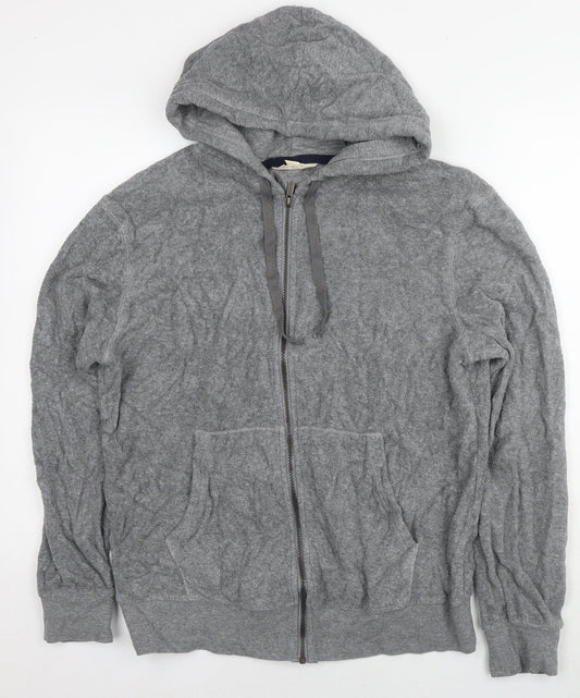 Mens UK Size S Marks and Spencer Grey Full Zip Hoodie