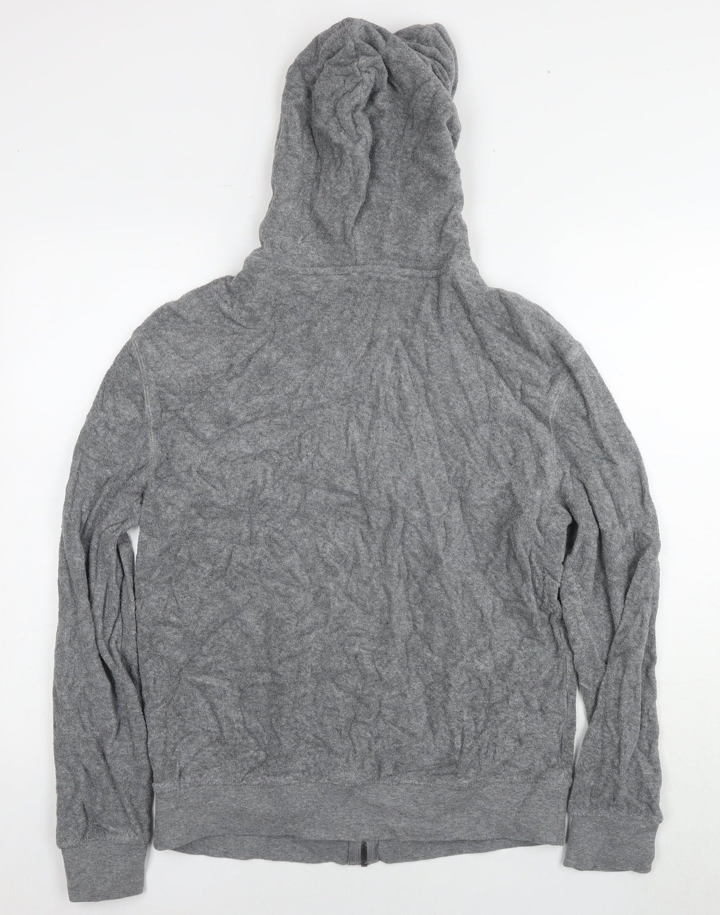Mens UK Size S Marks and Spencer Grey Full Zip Hoodie