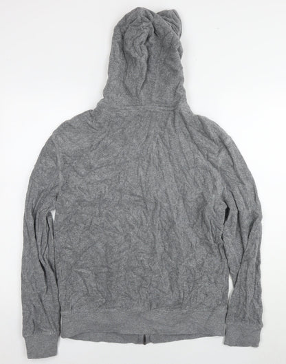 Mens UK Size S Marks and Spencer Grey Full Zip Hoodie