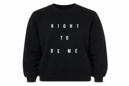 Outfit Womens Black Polyester Pullover Sweatshirt Size L Pullover - Proud to be me