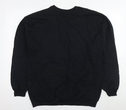 Outfit Womens Black Polyester Pullover Sweatshirt Size L Pullover - Proud to be me