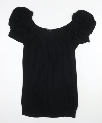 Womens UK Size 10 Marks and Spencer Black Tunic Blouse