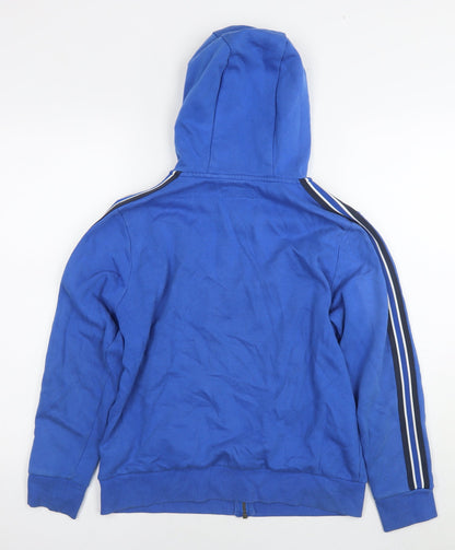NEXT Boys Blue Cotton Full Zip Hoodie Size 8 Years Zip