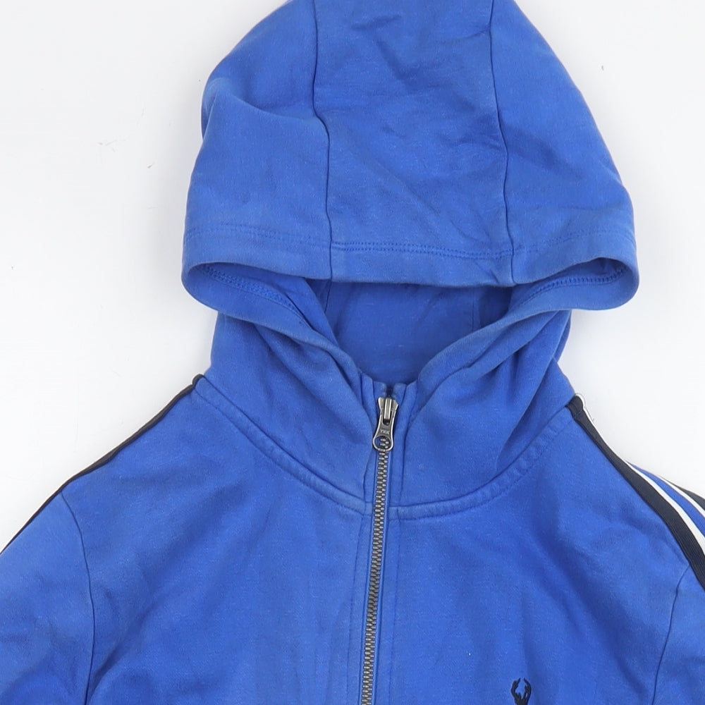 NEXT Boys Blue Cotton Full Zip Hoodie Size 8 Years Zip