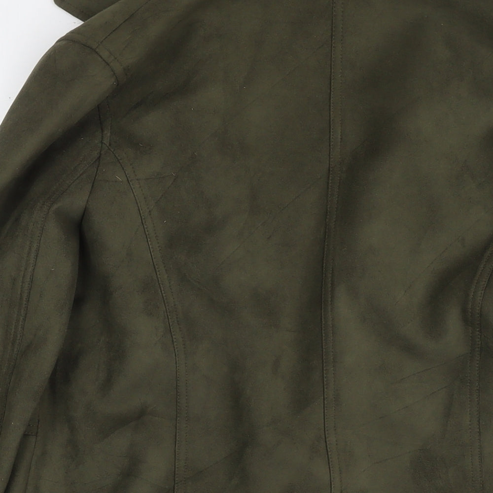 Womens UK Size 10 NEXT Green Kimono Coat