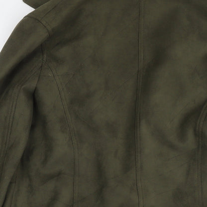 Womens UK Size 10 NEXT Green Kimono Coat