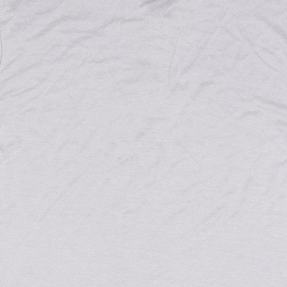 Marks and Spencer Mens Purple Cotton Polo Size L Collared Pullover