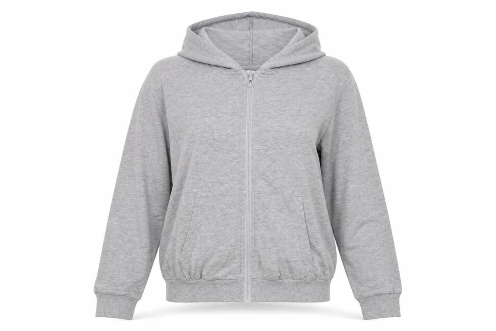 Womens UK Size M H&M Grey Full Zip Hoodie