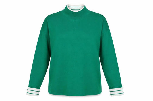 Womens UK Size S Lands' End Green Pullover Jumper