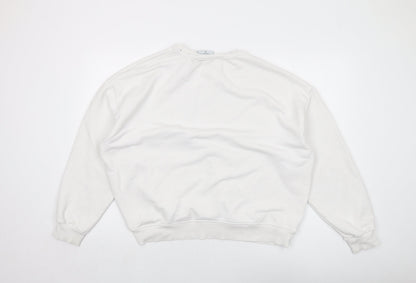 Womens UK Size 12 MSU White Pullover Sweatshirt