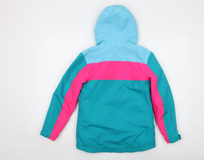 Camprio Girls Blue Jacket Size 7-8 Years Zip