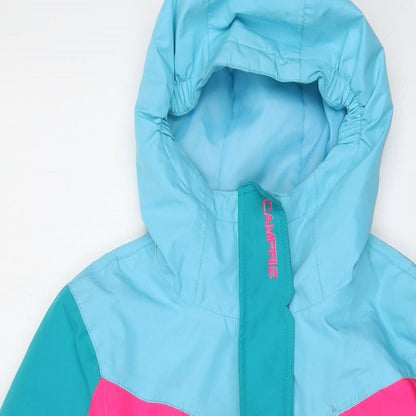 Camprio Girls Blue Jacket Size 7-8 Years Zip