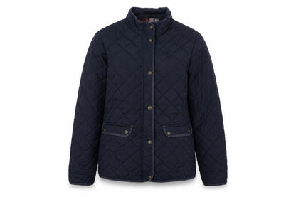 Brakeburn Womens Blue Quilted Jacket Size 14 Zip