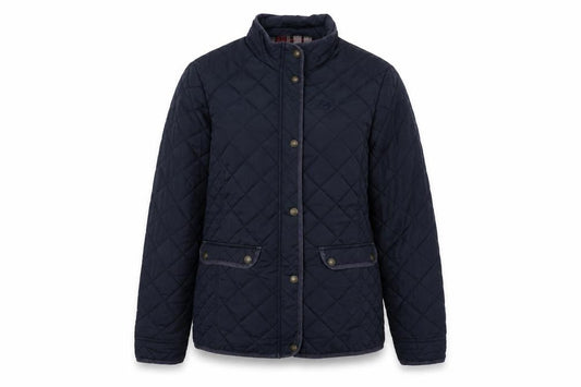 Brakeburn Womens Blue Quilted Jacket Size 14 Zip