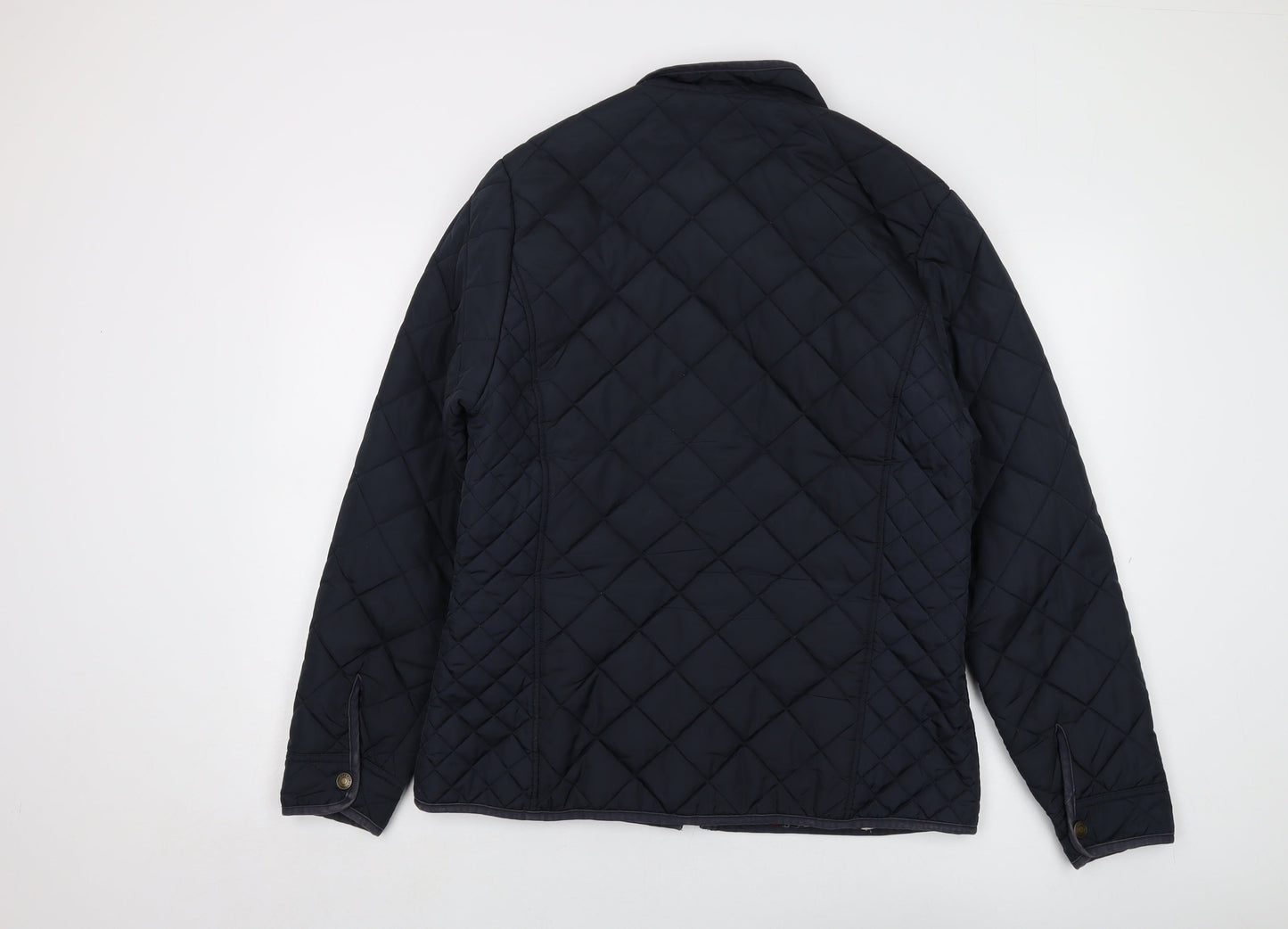 Brakeburn Womens Blue Quilted Jacket Size 14 Zip