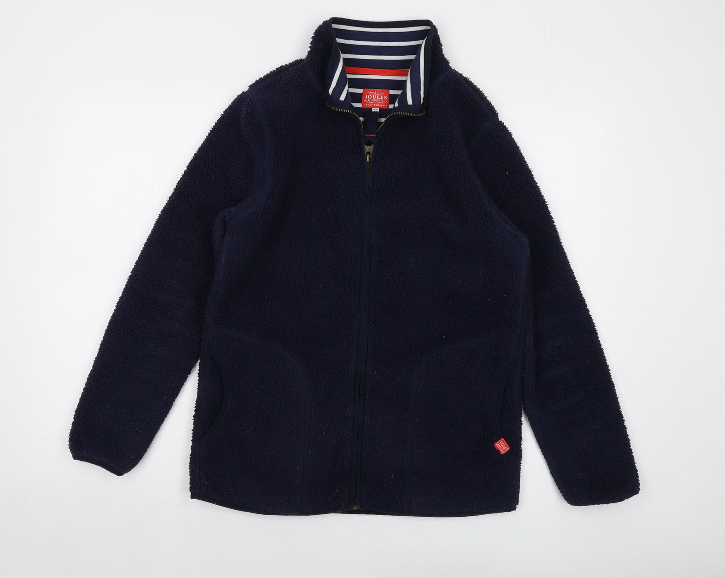 Joues Womens Blue Jacket Size 12 Zip