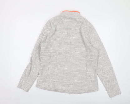 Quechua Womens Grey Polyester Pullover Sweatshirt Size XL Zip