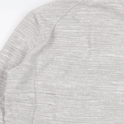 Quechua Womens Grey Polyester Pullover Sweatshirt Size XL Zip