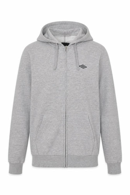 Mens UK Size M Umbro Grey Full Zip Hoodie