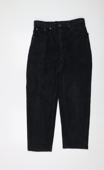 Stealth Womens Blue Cotton Mom Jeans Size 34 in L27 in Regular Button