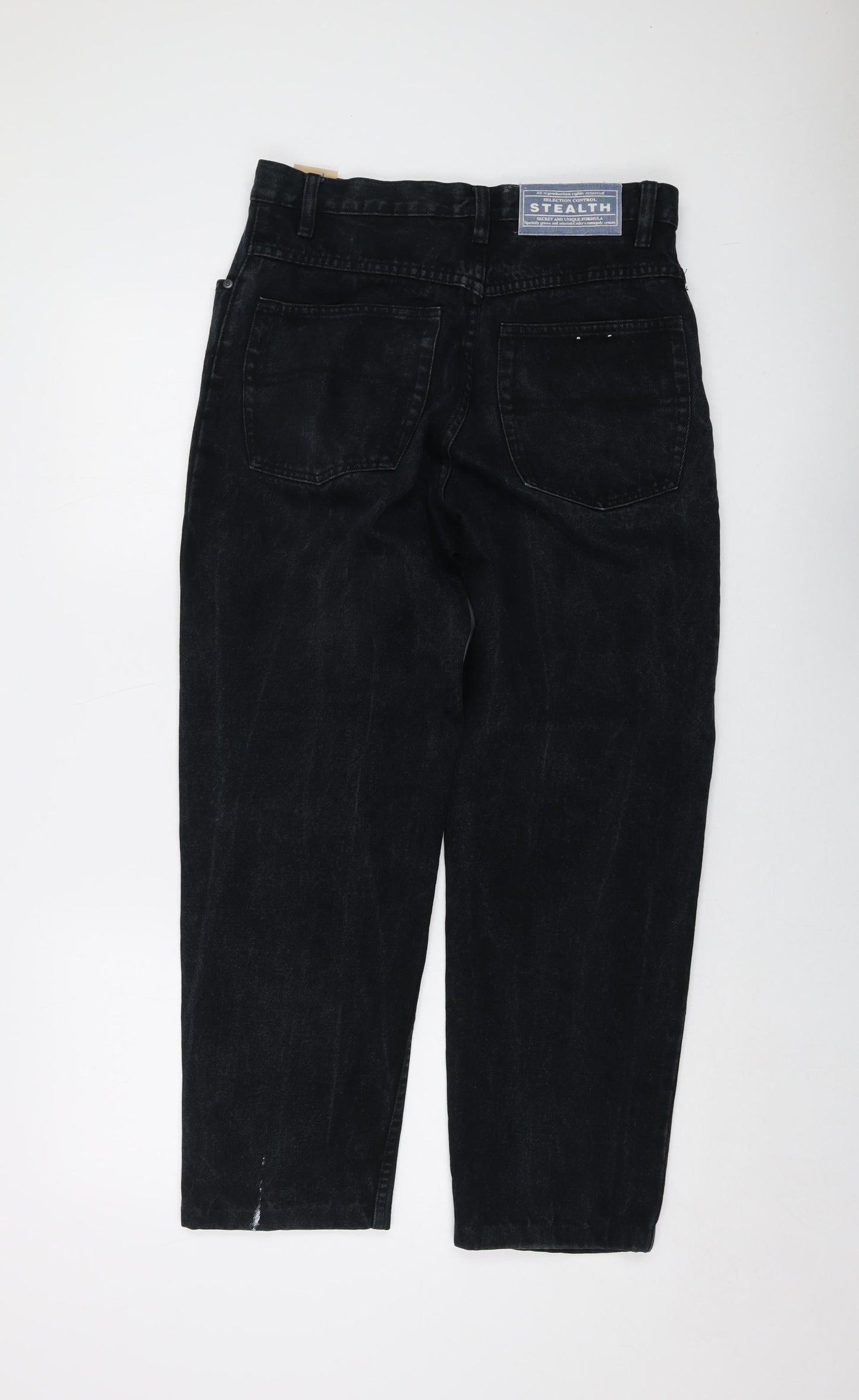Stealth Womens Blue Cotton Mom Jeans Size 34 in L27 in Regular Button