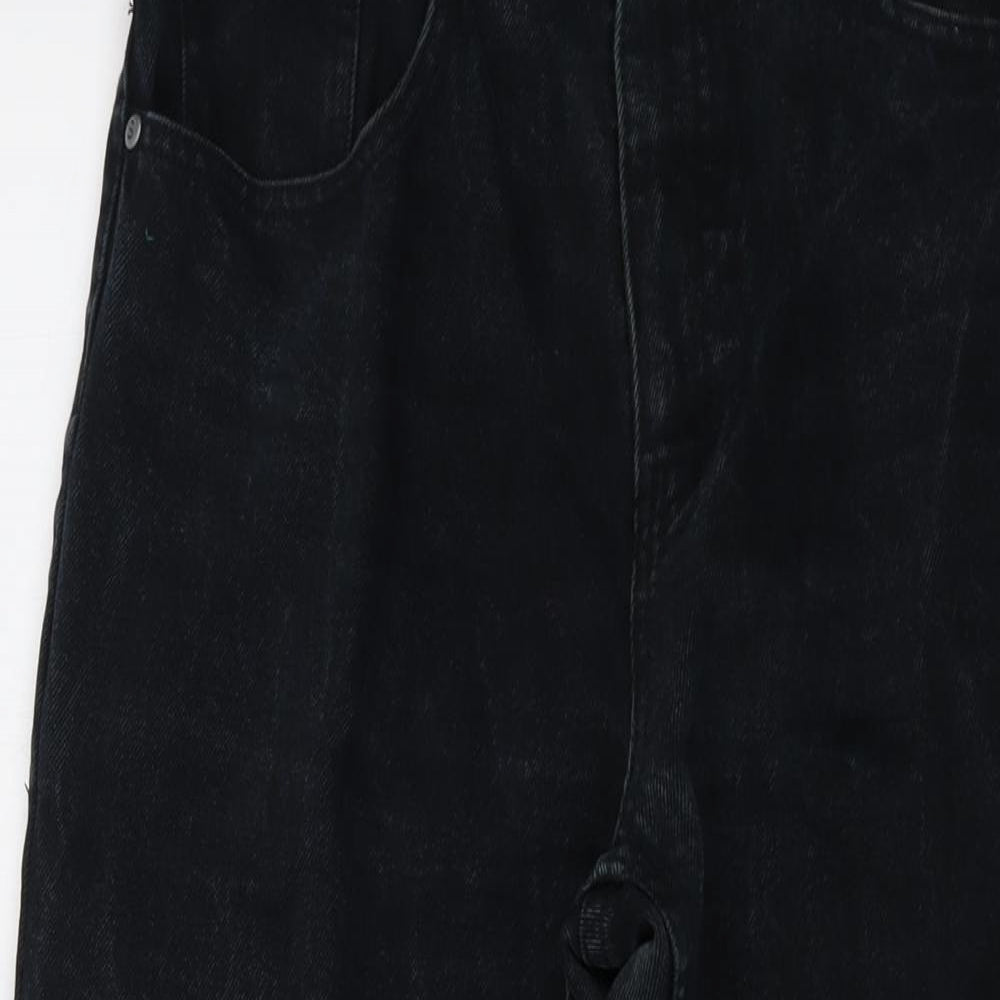 Stealth Womens Blue Cotton Mom Jeans Size 34 in L27 in Regular Button