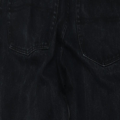 Stealth Womens Blue Cotton Mom Jeans Size 34 in L27 in Regular Button