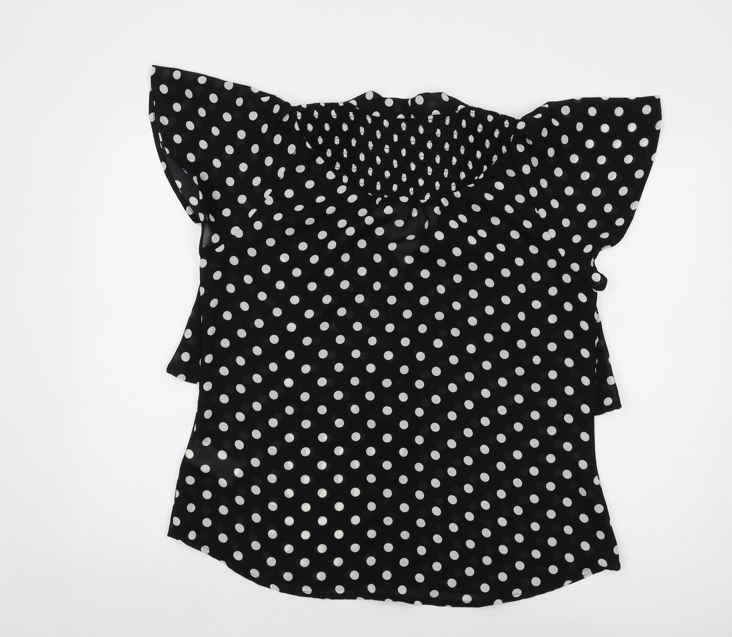 Womens UK Size 14 Bodyflirt Black Basic Blouse