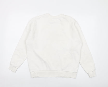 Ramones Womens Ivory Cotton Pullover Sweatshirt Size 10 Pullover